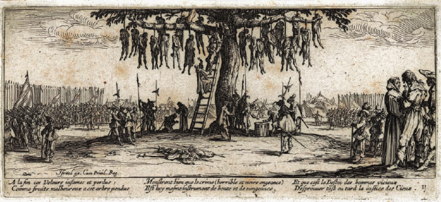 Callot-Hanging-Tree-from-The-Myseries-of-War-series-1629-33