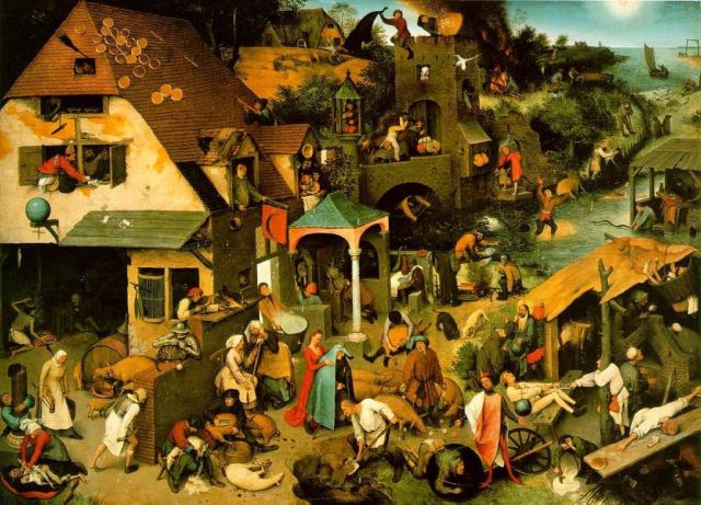 Pieter-Bruegel-the-Elder-Netherlandish-Proverbs-1559-Staatliche-Museen-zu-Berlin-1024x739